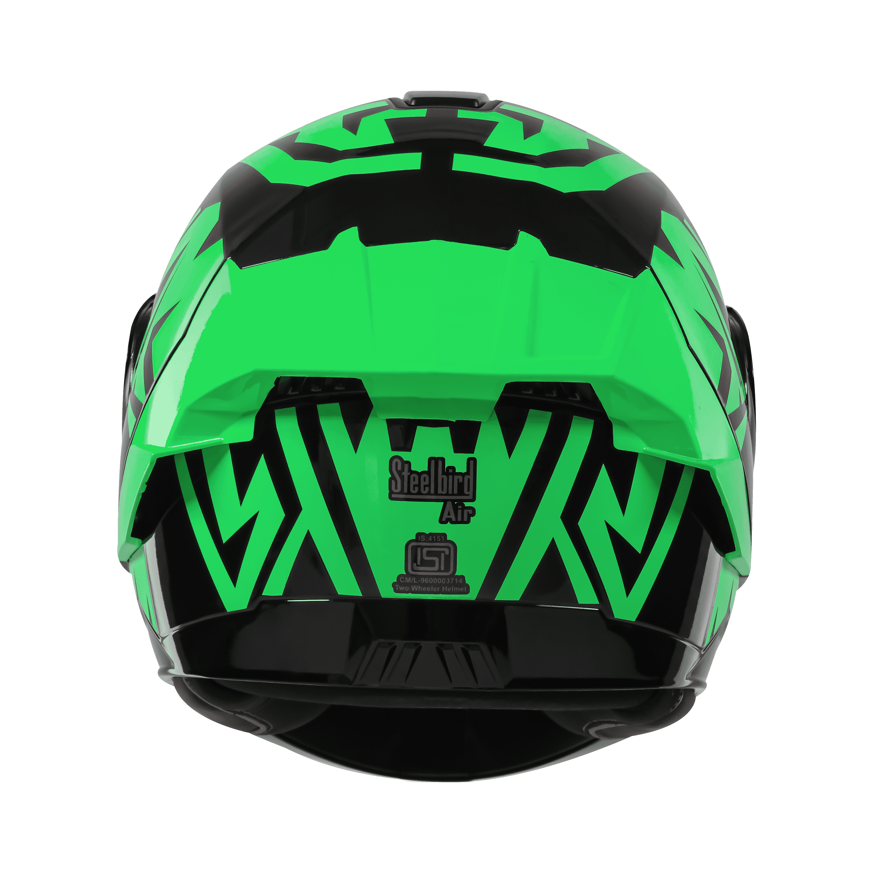 SBA-8 ISS WARRIOR GLOSSY BLACK WITH GREEN